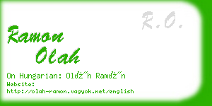 ramon olah business card